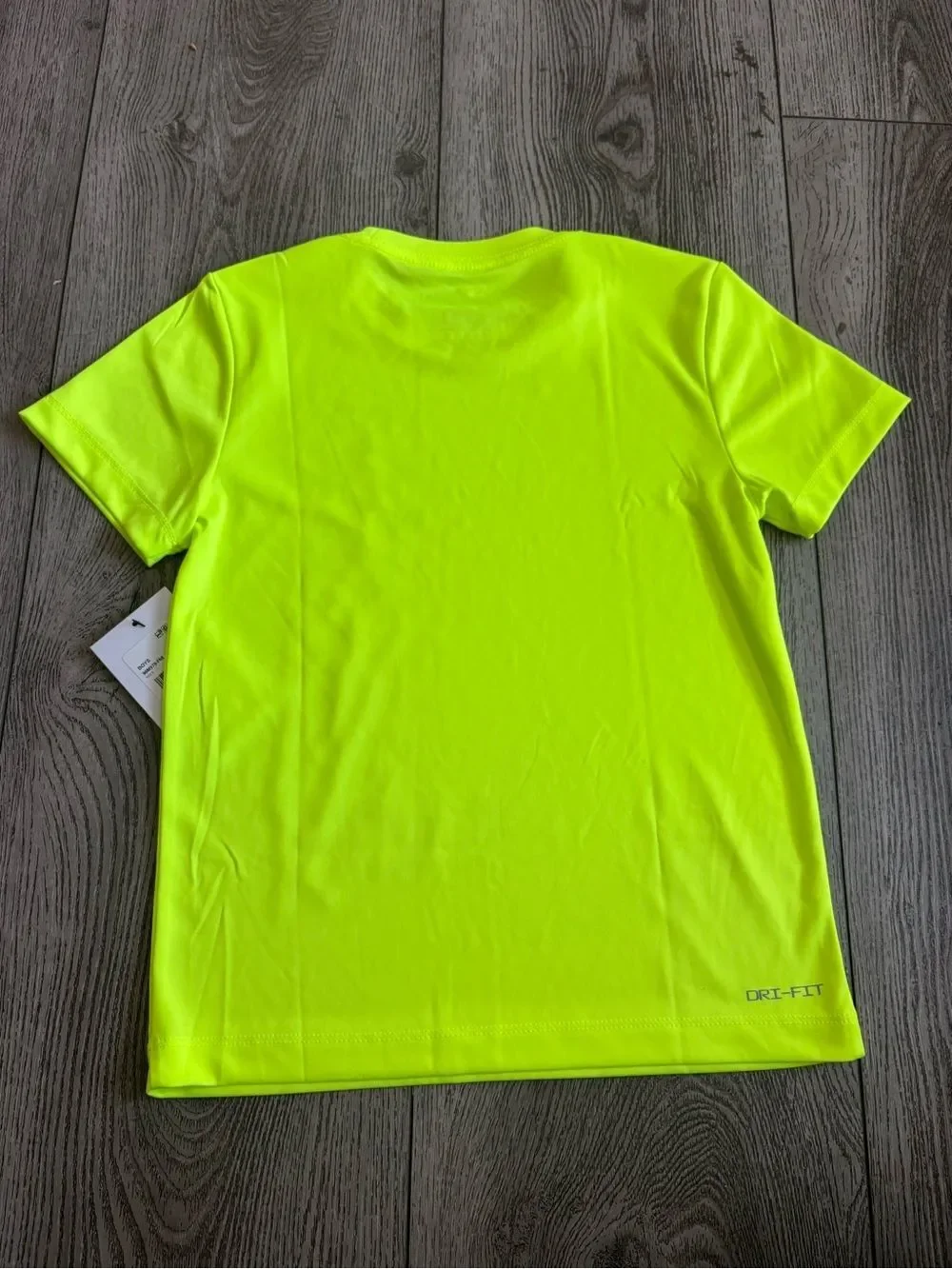 Nike Youth Neon Yellow Graphic Tee - Just Do It